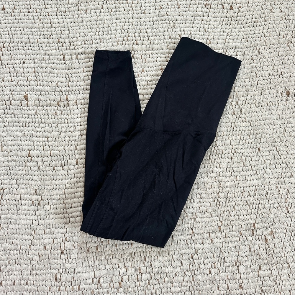 POSHDIVAH Black Maternity Yoga Pants